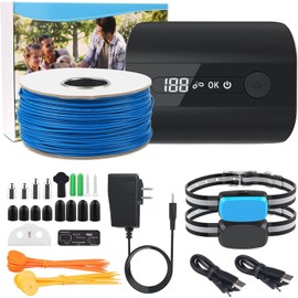 JewYow Electric Fence for Dog, 2025 Underground Dog Fence for 2 Dogs Containment System In Ground Electric Dog Fence with Waterproof Training Collar, Tone Shock Correction, Covers up to 3/4 Acre