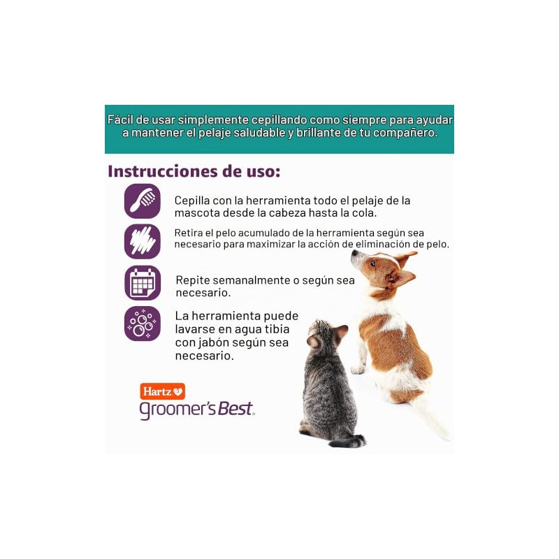 Hartz Cepillo Peluquero Gatos Perros Pequeños
