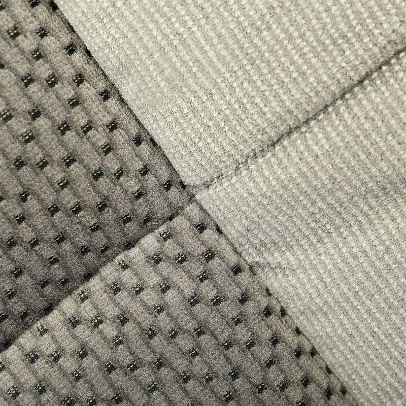 KUAFU New Gray Driver Side Bottom Seat Cover Cloth Compatible