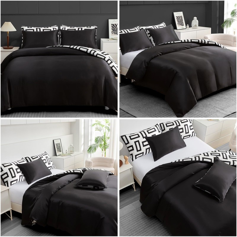 Pamposh Single Duvet Cover Set - Premium Satin Silk Reversible