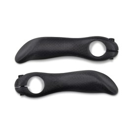 RXL SL Full Carbon Bar Ends for Mountain Bike Bar Ends, 22.2mm Diameter, 128mm Length, 3k Matte Black