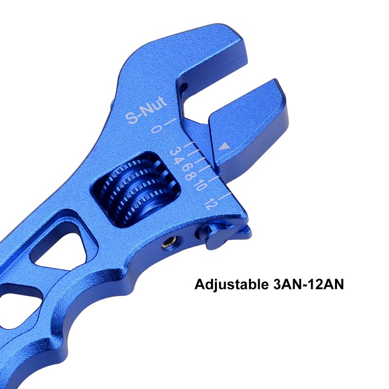VehiMata Adjustable 3AN-12AN Adjustable Wrench Spanner Lightweight for AN Hose