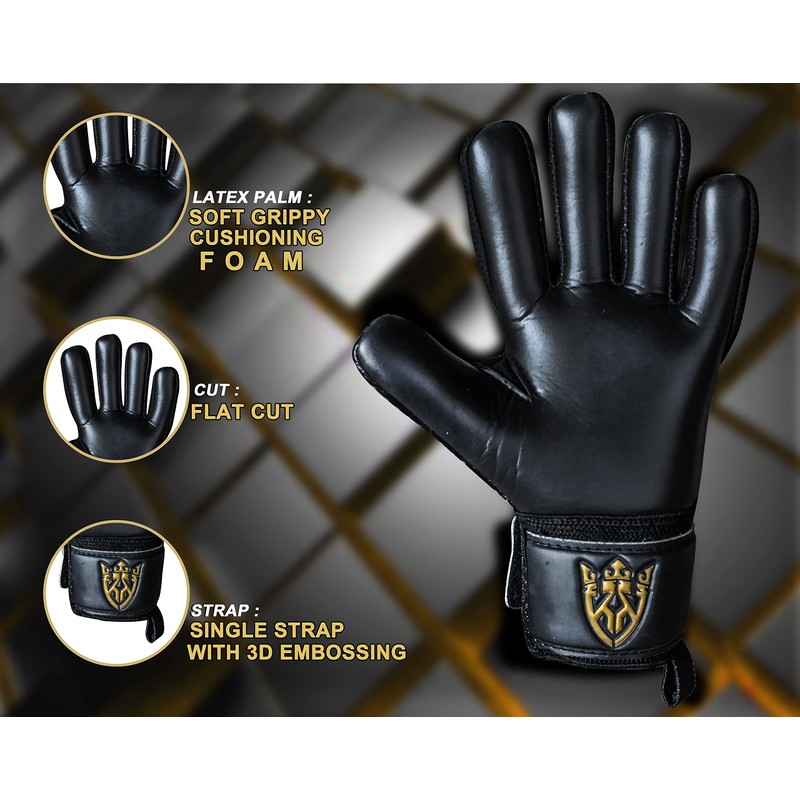 Keeperking Goalkeeper Gloves Children Youth Adults Football Gloves without Fingersave