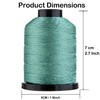 LAIAFTS Premium Metallic Thread 218-Yard Shiny Finish for DIY Projects,
