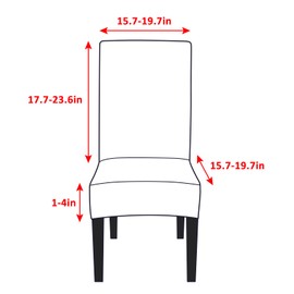 Lydevo Chair Covers, Set of 6, Stretch Modern Chair Covers for Dining Room Chairs, Chair Covers for Swing Chairs, Universal, Washable, Removable Chair Cover for Dining Room, Hotel, Banquet, Kitchen,