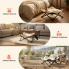PETKARAY Foldable Cat Hammock Bed, Elevated Sisal Scratching Lounge with