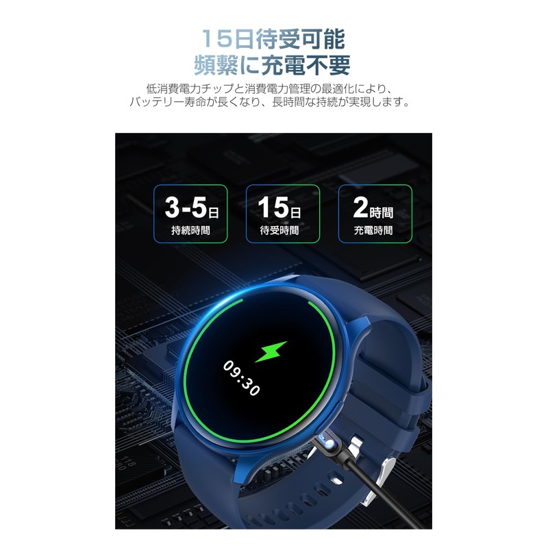 Meisei Smart Watch, Bluetooth 5.3 Calls, Pedometer, Activity Tracker, 150+