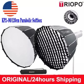 Triopo US TRIOPO KP2 90cm/35.4" 120cm/47.2" Studio Flash Quick Folding Parabola Softbox - KP120 Only Grid
