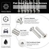 PATIKIL #10-24 x 1 Inch Flat Head Socket Cap Screws