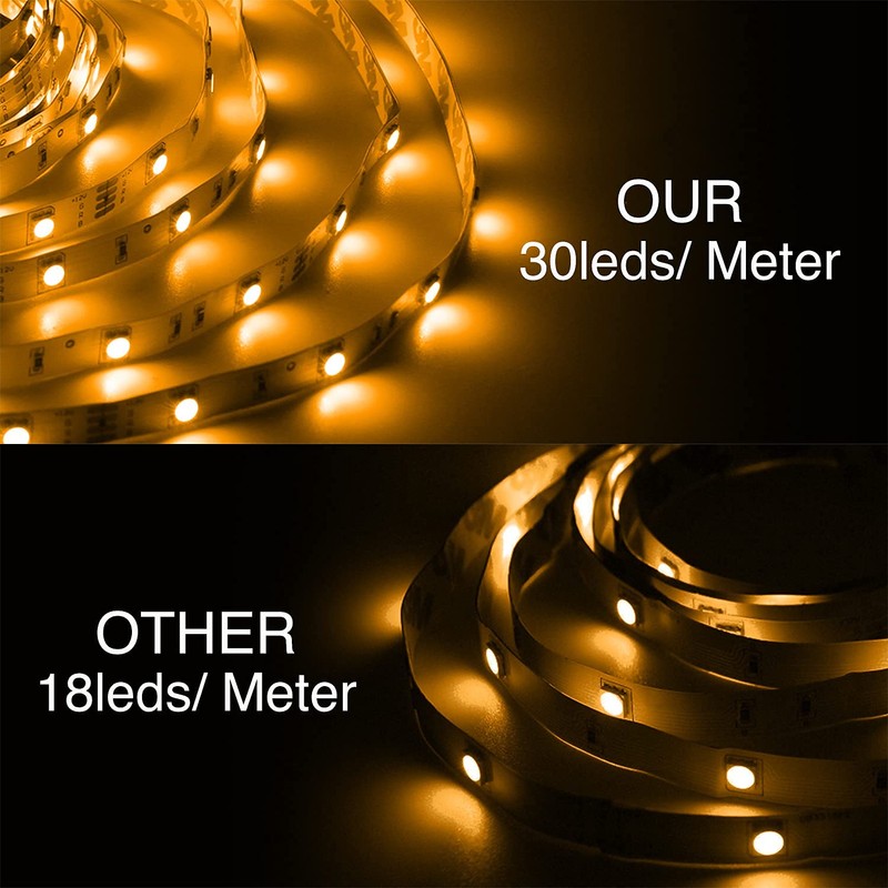 DAYBETTER Led Strip Lights Waterproof, 32.8ft(2 Rolls of 16.4ft) Led