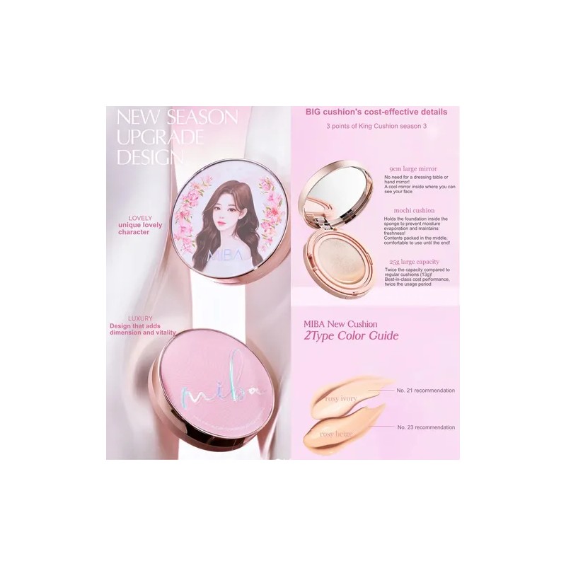 Miba Ion Calcium Foundation Double Cushion Glow 25 G/0.88 Oz