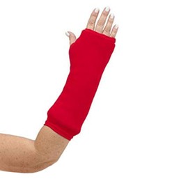 CastCoverz! Designer Arm Cast Cover - Real Red - Large Short: 13" Length X 13" Circumference - Removable and Washable - Made in USA