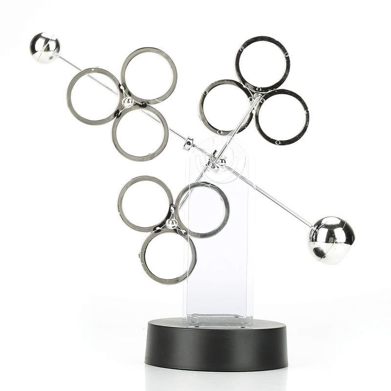 Electronic Perpetual Motion Revolving Celestial Model Kinetic Art Craft Desk