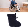 Men Women Cast Sock Dark Blue Soft Fleece Thick Adjustable