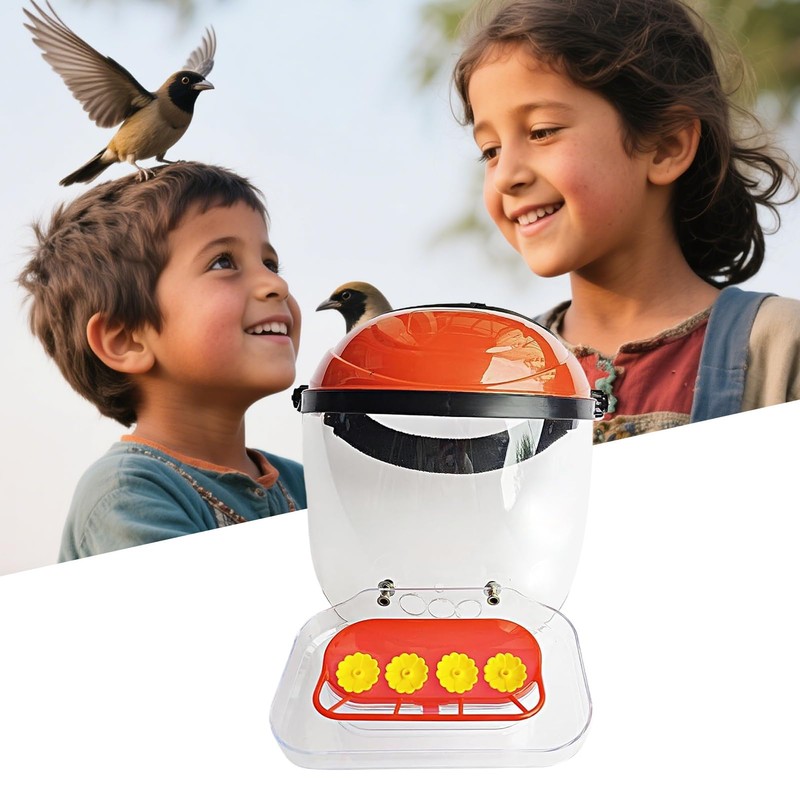 Hummingbird Hat Feeder for Head - Wild Bird Feeders,4 Feeding