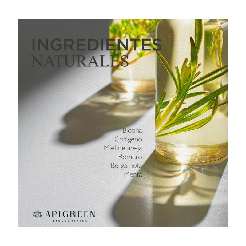 Shampoo Anticaída 100% Natural para Crecimiento Acelerado del Cabello con