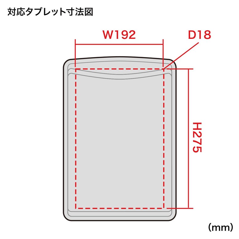 Sanwa Supply PDA-TABS10BKN 10.1 Inch Slip In Neoprene Tablet Inner