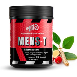 Precursor de Testosterona para Hombres con 60 cápsulas | L Arginina, Maca Peruana, Omega 3, Vitamina D3, Vinagre de Manzana, Ácido Aspartico, Te verde | Multivitaminico Hombre Mens T+ por BPN PRO