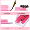 ALLOVE Colored Eyelash Extension Super Easy Fan Pink Volume Lash