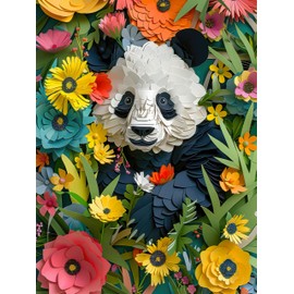 Ceaco - 750 Piece Jigsaw Puzzle - Jim Zuckerman - Textured - Paper Panda - Relaxing and Fun Activity for Adults