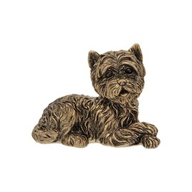 Shudehill Giftware Bronze Westie Lying Dog Resin Ornament Figurine Small