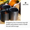 Snow Peak Titanium Double Wall Stacking Mug H450