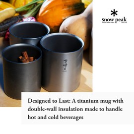 Snow Peak Titanium Double Wall Stacking Mug H450