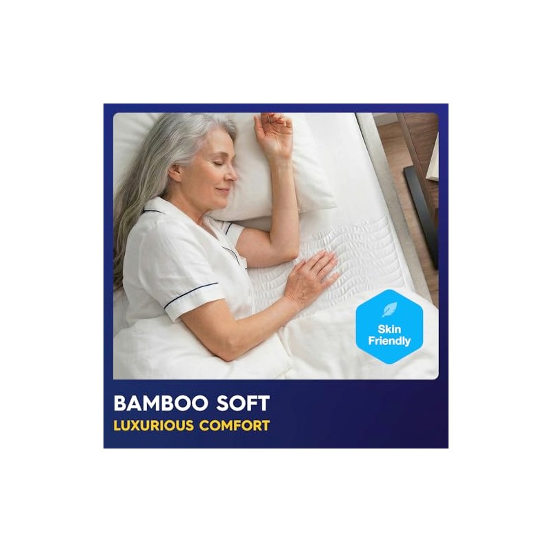 2 x PULP Premium Bamboo Washable Incontinence Bed Pads With