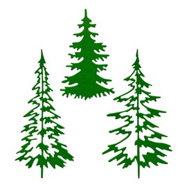 Pine Tree Cutting Dies Christmas Tree Metal Die Cut Holiday Paper Dies for Card Making for DIY Scrapbooking Album Decorative Embossing
