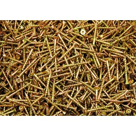 (5000) Torx T20 Star Flat Head 8 x 1-5/8 Yellow Zinc Type 17 Wood Screw Bulk