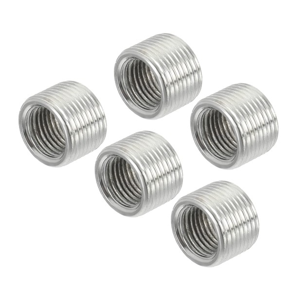 sourcing map Pack of 5 Thread Reducing Nuts Insert M14
