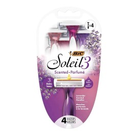 BIC Soleil Smooth Women Disposable Razor 3 Blade 4 Count Soleil Twilight 2 PACK