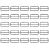 Craft County 25 Piece 1.25 Inch Metal Tri-Glide Slides Buckle
