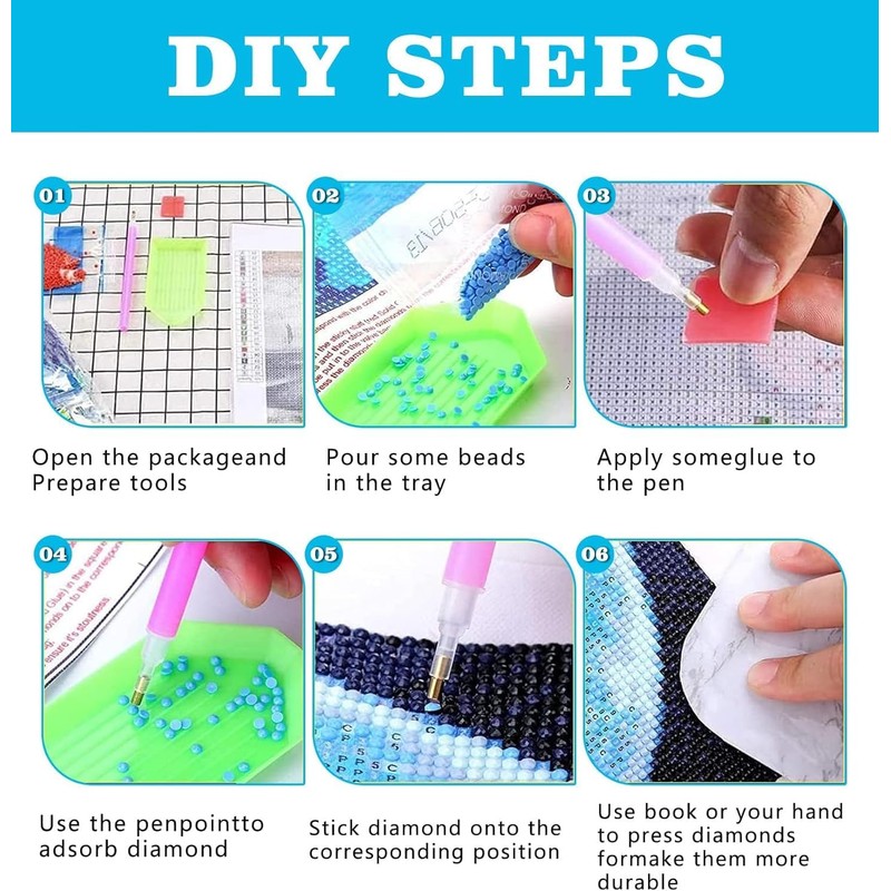 AIBOERL Diamond Painting Kits, vases 5D DIY Full Drill Diamond