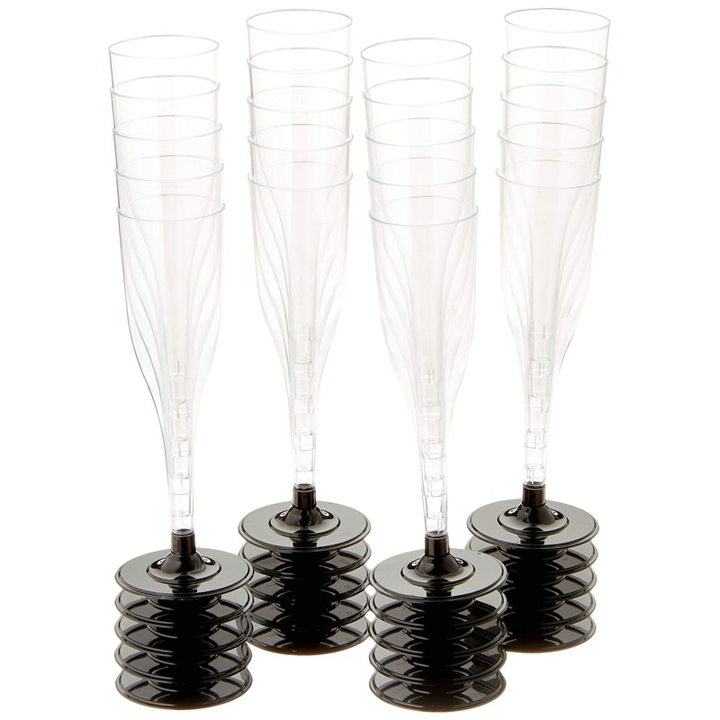 Papstar 12196 Champagne Glasses 0.1 L Pack of 20 Polystyrene