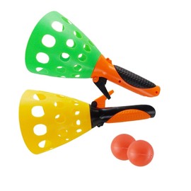 NUOBESTY Garden Toss Game Pop and Catch Ball Game Launcher Baskets with Balls Eye Concentration Exercise Parent- Child Toys for Children Outdoor Backyard Games Fine Motor Skills Toys