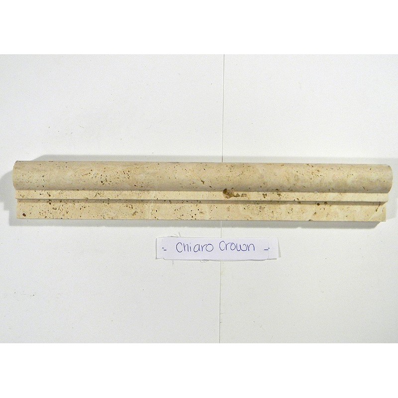 Durango Cream Travertine Honed Ogee Chair Rail Molding