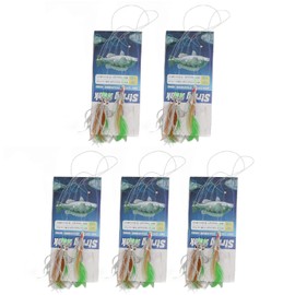 Luminous Lures Bait Kit Fishing Flasher Lures Glow Fishing Lure with High Carbon Hooks for Fresh Water Saltwater