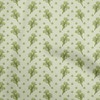 oneOone Velvet Light Green Fabric Floral Quilting Supplies Print Sewing