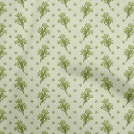 oneOone Velvet Light Green Fabric Floral Quilting Supplies Print Sewing Fabric by The Yard 58 Inch Wide