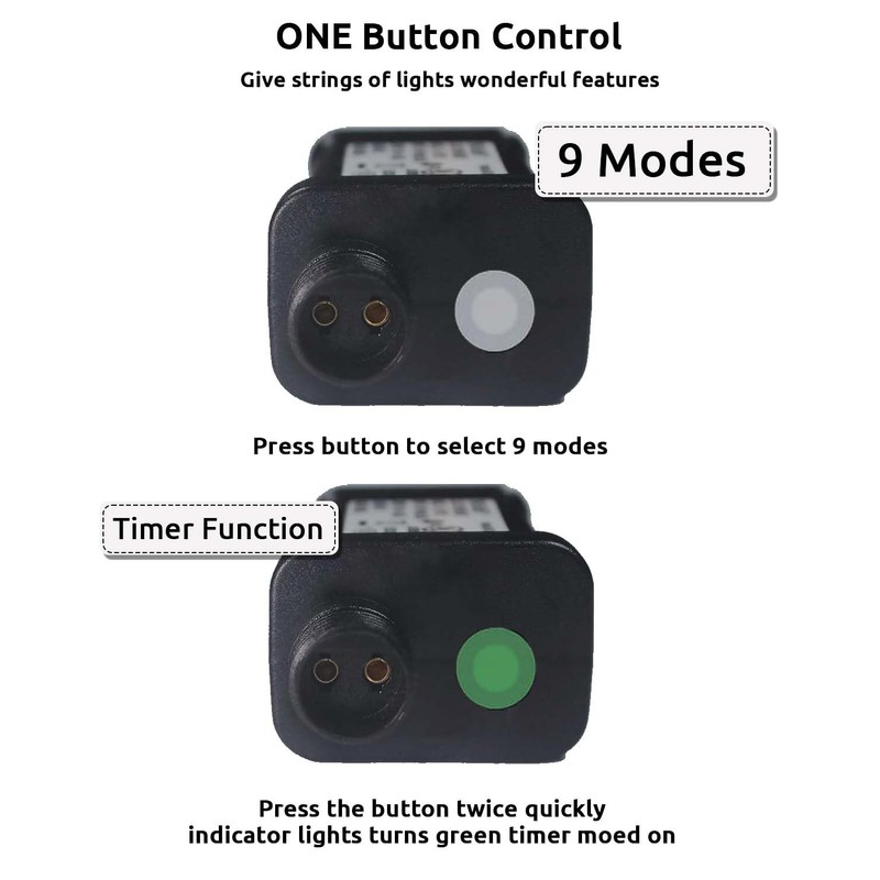 Dekofun Transformer for Christmas Lights 6W 31V Transformer Plug, 9