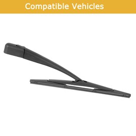 MACHSWON Rear Windshield Wiper Blade Arm Set Black 12 Inch 310mm for Kia Sportage R 2011-2017