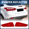 INFINAUTO Bumper Reflector Rear Bumper Reflector Side Marker No.JX7B13B415CA/JX7B13B414CA for