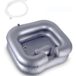 Portable Shampoo Bowl, Inflatable Hair Washing Sink for Bedridden, Disabled,Injured, Hair Washtub for Dreadlocks and at Home Sink Washing