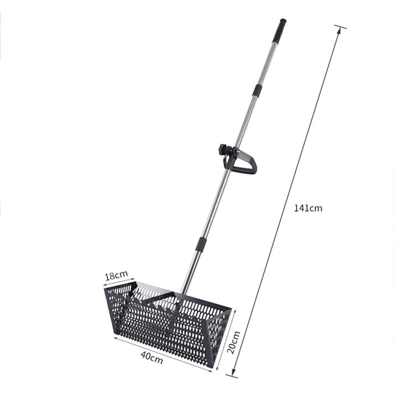 LOVIVER Sand Rake Scooper, Easy Cleanup, Multifunctional,Carbon Steel, Convenient Premium