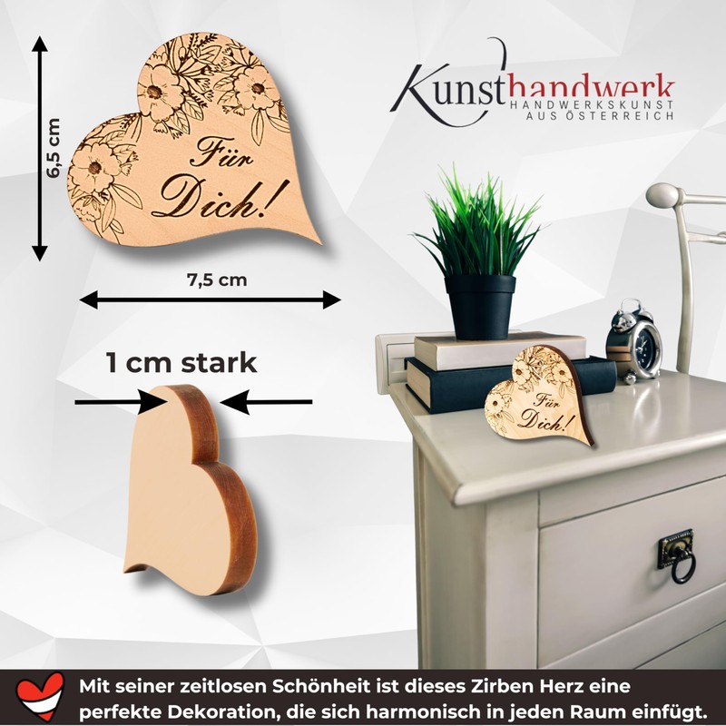 sagl.tirol Pine Heart Mini in High-Quality Packaging (Für Dich!)