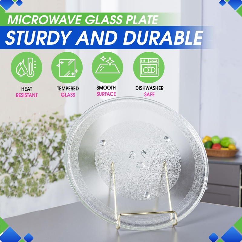 Microwave Plate Replacement 13.5 inch Fits 5304509621 Frigidaire Microwave Turntable