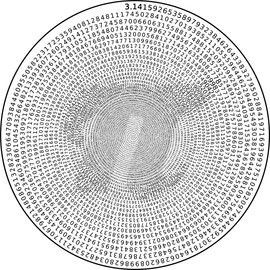 Bgraamiens Puzzle -π Day Puzzle The Mystical π Puzzle Hard Unique Round Numbers Puzzle for Adults (Spiral π)
