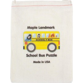 School Bus Shaped Puzzle - Made in USA