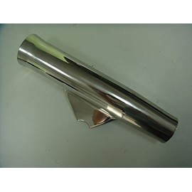 Amarine Made Stainless Fishing Rod Holder Angeled and Flared with Liner - 1/3" Coped Blade, 1-3/4" Inner Diameter White Liner